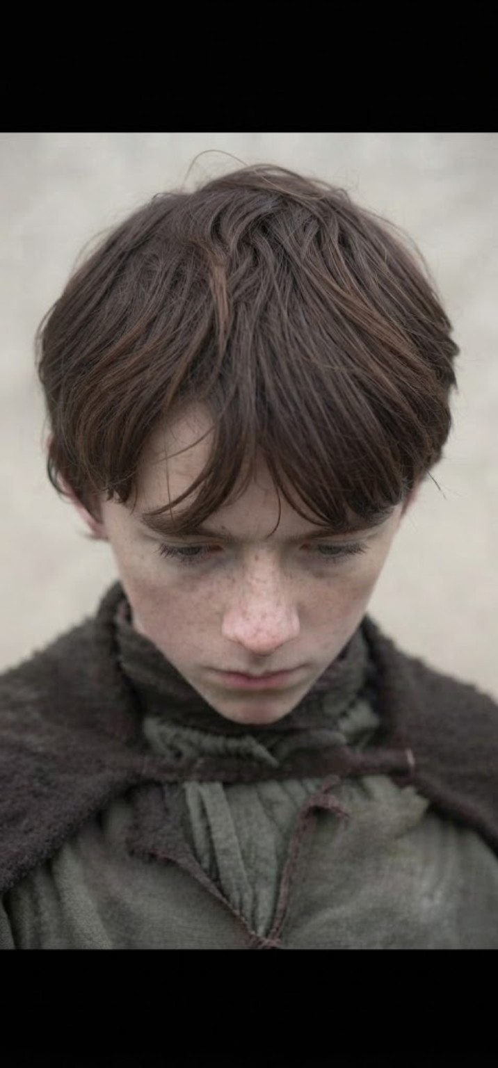 The Boy looking down