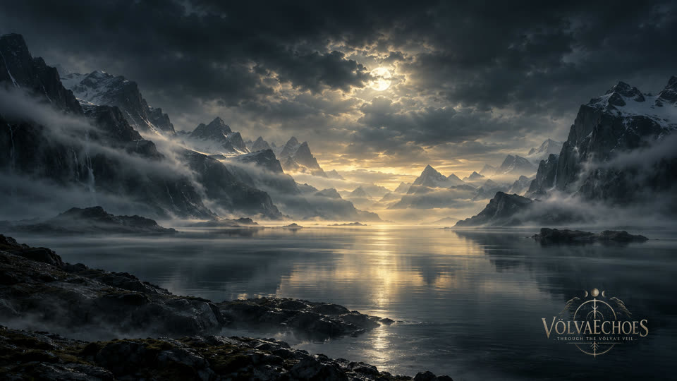 The Veil wallpaper with VölvaEchoes branding