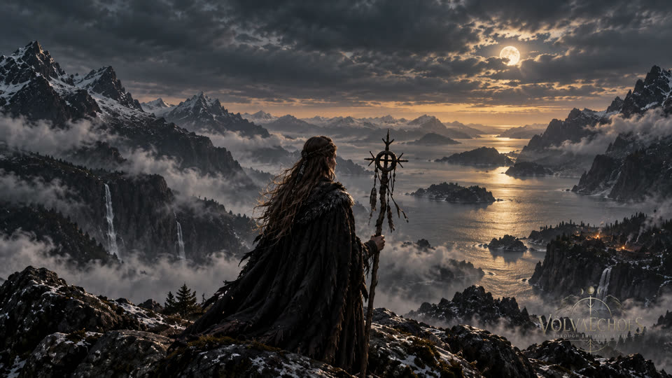 The Völva wallpaper with VölvaEchoes branding